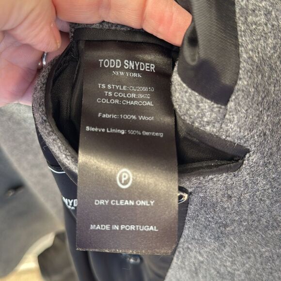 Todd Snyder charcoal grey wool coat - Picture 7 of 9